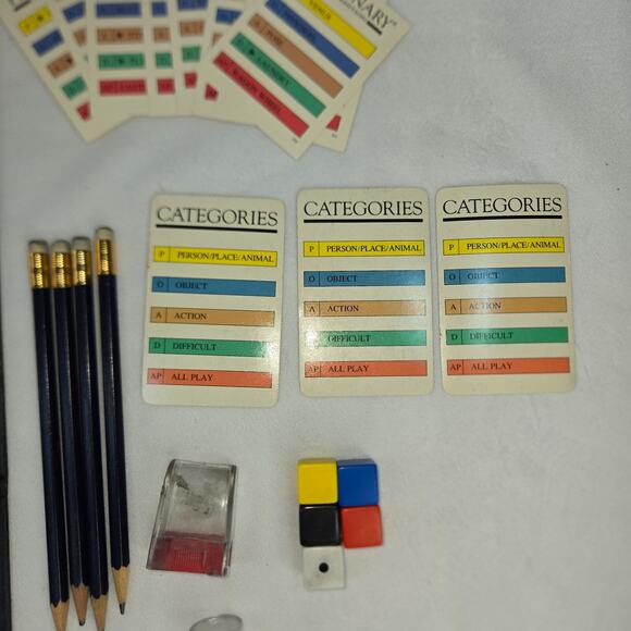 Pictionary First Edition Drawing Game 1985 Vintage Complete Original Pieces - Picture 5 of 16